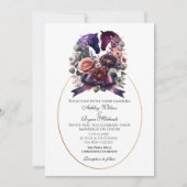 Elegant Waterverf Equestrian Wedding Kaart (Voorkant)