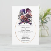 Elegant Waterverf Equestrian Wedding Kaart (Staand voorkant)
