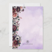 Elegant Waterverf Equestrian Wedding Kaart (Achterkant)