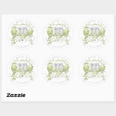 Elegant Waterverf Estate Return Adres Sticker (Vel)