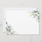 Elegant Waterverf Eucalyptus 2 FOTO Weddenschap Save The Date (Achterkant)
