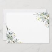 Elegant Waterverf Eucalyptus 3 FOTO Weddenschap Save The Date (Achterkant)