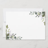 Elegant Waterverf Eucalyptus 3 FOTO Weddenschap Save The Date (Achterkant)