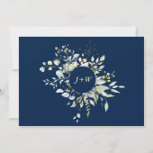 Elegant Waterverf Eucalyptus 3 FOTO Weddenschap Save The Date (Achterkant)