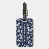 Elegant Waterverf Eucalyptus Aangepast Bagagelabel (Voorkant verticaal)