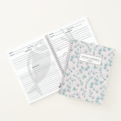 Elegant Waterverf Eucalyptus Aangepast recept Notitieboek (Binnen)