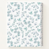 Elegant Waterverf Eucalyptus Aangepast recept Notitieboek (Achterkant)