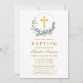 Elegant Waterverf Eucalyptus blaast goudblaasjes Kaart (Voorkant)