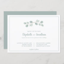 Elegant Waterverf Eucalyptus Branch Wedding