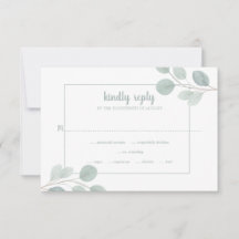 Elegant Waterverf Eucalyptus Branch Wedding