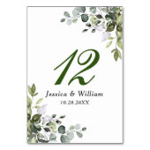 Elegant Waterverf Eucalyptus bruiloft Kaart (Achterkant)