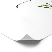 Elegant Waterverf Eucalyptus Engagement Party Poster (Hoek)