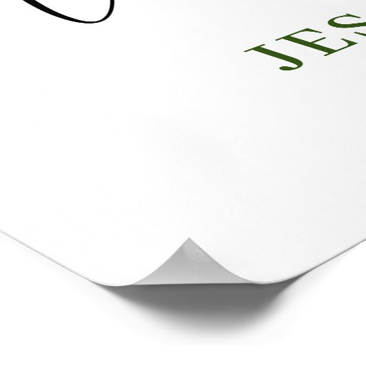 Elegant Waterverf Eucalyptus ENGAGTY Poster (Hoek)