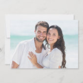 Elegant Waterverf Eucalyptus Floral Wedding FOTO Save The Date (Achterkant)