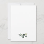 Elegant Waterverf Eucalyptus Floral Wedding Save The Date (Achterkant)