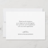 Elegant Waterverf Eucalyptus Greenery Bedankkaart (Achterkant)