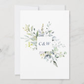 Elegant Waterverf Eucalyptus Greenery Wedding Save The Date (Achterkant)
