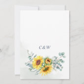 Elegant Waterverf Eucalyptus Greenery Wedding Save The Date (Achterkant)