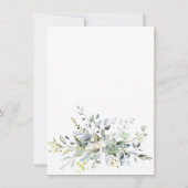 Elegant Waterverf Eucalyptus Greenery Wedding Save The Date (Achterkant)