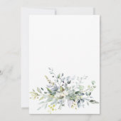 Elegant Waterverf Eucalyptus Greenery Wedding Save The Date (Achterkant)