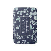 Elegant Waterverf Eucalyptus Hallo Praktisch Badmat (Voorkant Verticaal)