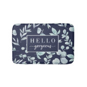 Elegant Waterverf Eucalyptus Hallo Praktisch Badmat (Voorkant)