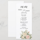 Elegant Waterverf Eucalyptus Huwelijksprogramma Menu (Voorkant / Achterkant)