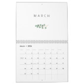 Elegant Waterverf Eucalyptus Kalender (Mar 2026)