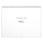 Elegant Waterverf Eucalyptus Kalender (Hoes)