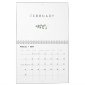 Elegant Waterverf Eucalyptus Kalender (Feb 2027)