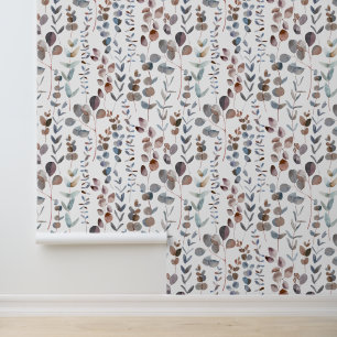 Elegant Waterverf Eucalyptus Leaves Behang