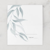 Elegant Waterverf Eucalyptus Leaves Plaatskaartje (Buitenkant ongevouwen)