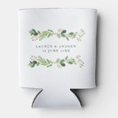 Elegant Waterverf Eucalyptus Leaves Wedding Blikjeskoeler (Voorkant)