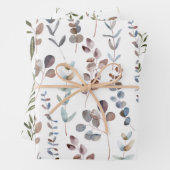 Elegant Waterverf Eucalyptus Patroon  Inpakpapier Vel (In situ)