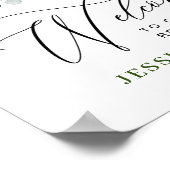 Elegant Waterverf Eucalyptus REHEARSAL DINNER Poster (Hoek)