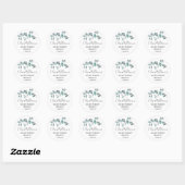 Elegant Waterverf Eucalyptus Return Address Label (Vel)