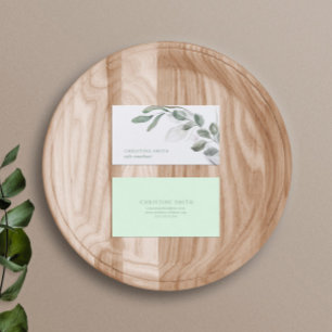 Elegant Waterverf Eucalyptus Simple Greenery Visitekaartje