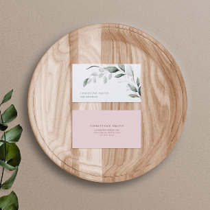 Elegant Waterverf Eucalyptus Simple Greenery Visitekaartje