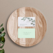 Elegant Waterverf Eucalyptus Simple Greenery Visitekaartje