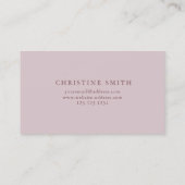 Elegant Waterverf Eucalyptus Simple Greenery Visitekaartje (Achterkant)