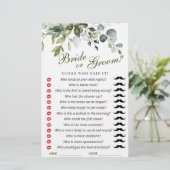 Elegant Waterverf Eucalyptus Vrijgezellenfeest Gam (Staand voorkant)