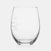 Elegant Waterverf Eucalyptus Vrijgezellenfeest Wijnglas Zonder Voet (Links)