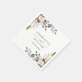 Elegant Waterverf Eucalyptus Weddenschap Napkin Servet (Hoek)