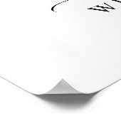 Elegant Waterverf Eucalyptus Weddenschap Welkom Poster (Hoek)