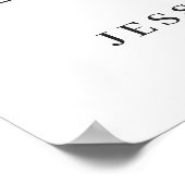 Elegant Waterverf Eucalyptus Weddenschap Welkomstb Poster (Hoek)