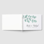 Elegant Waterverf Eucalyptus Wedding Gastenboek (Volledig)