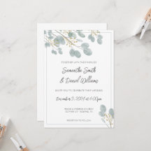 Elegant Waterverf Eucalyptus Wedding