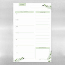 Elegant Waterverf Farmhouse Menu Planner