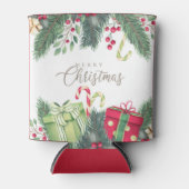 Elegant Waterverf Festive Decorations kerst Blikjeskoeler (Voorkant)