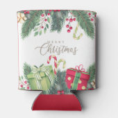 Elegant Waterverf Festive Decorations kerst Blikjeskoeler (Achterkant)